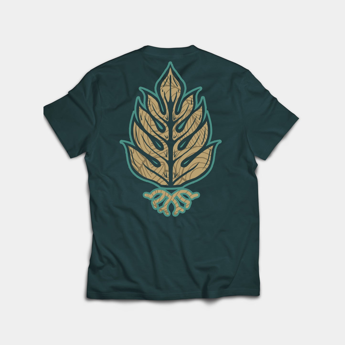 Bread Fruit "B" Forest Green Tee