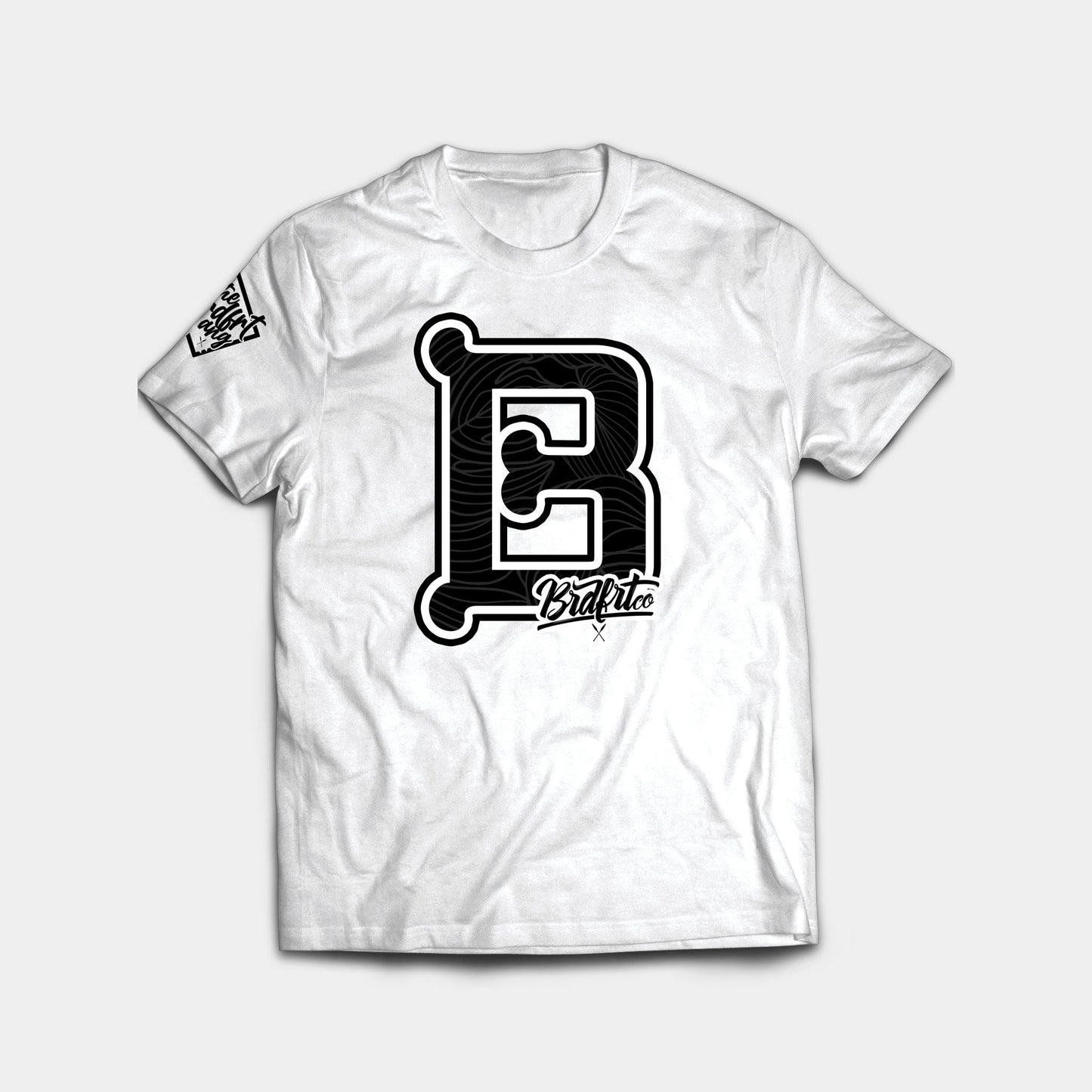 Bread Fruit "B" White Tee