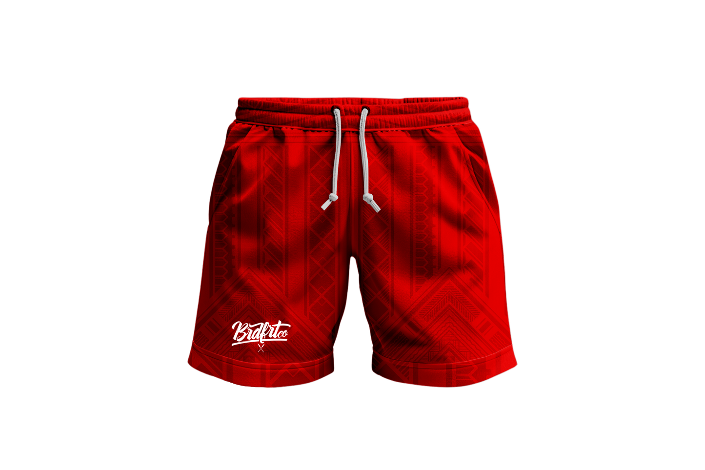 Red Tribal Shorts