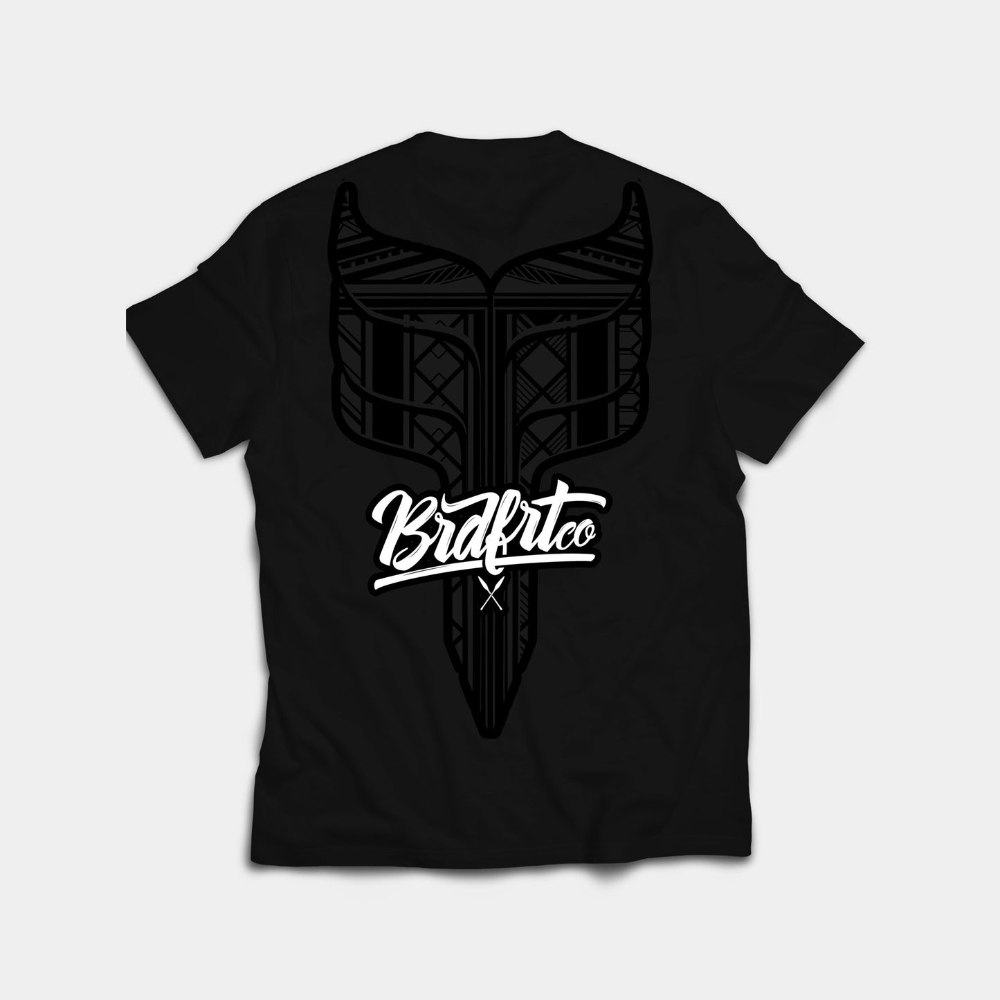 Whale Tail Black & Black Tee
