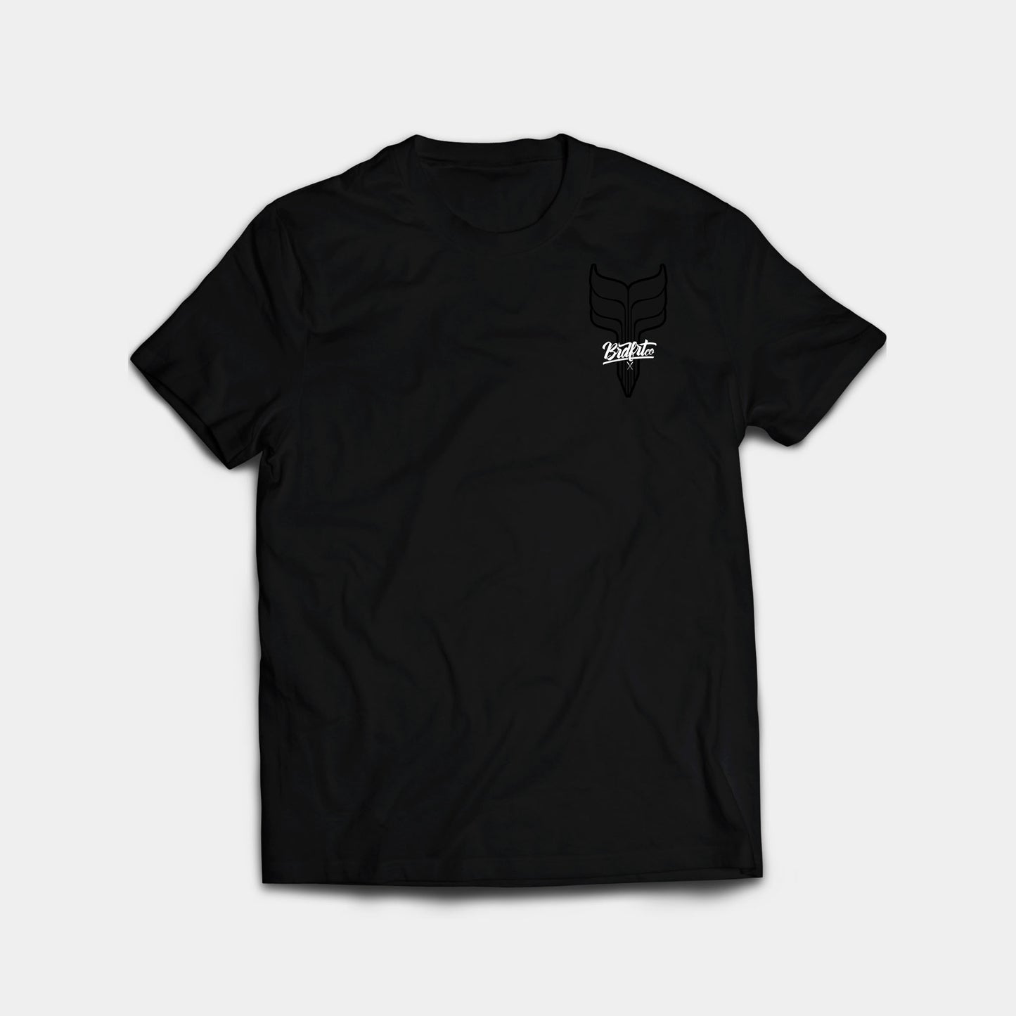 Whale Tail Black & Black Tee