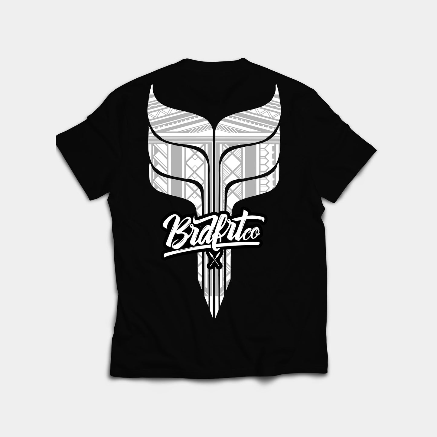 Whale Tail Black & White Tee