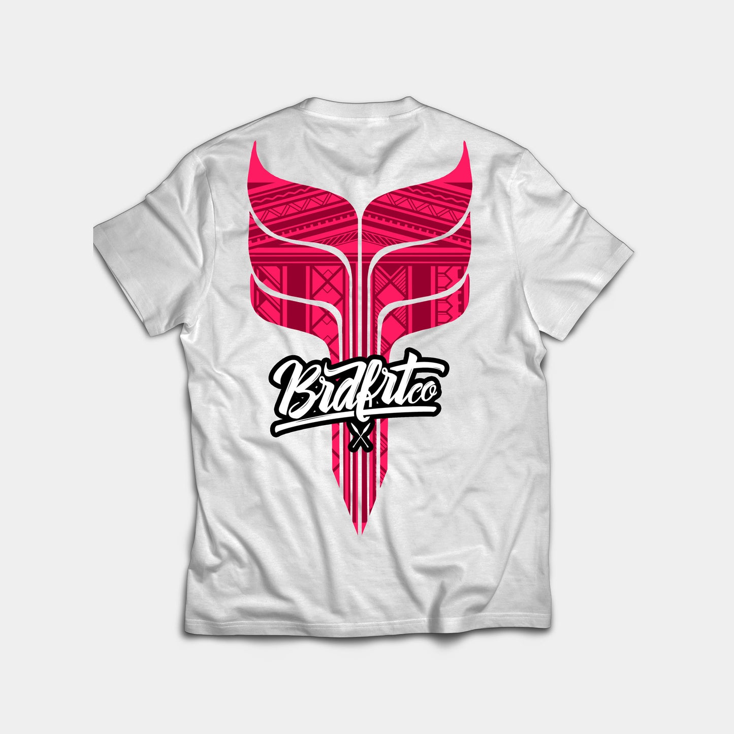 Whale Tail White & Pink Tee