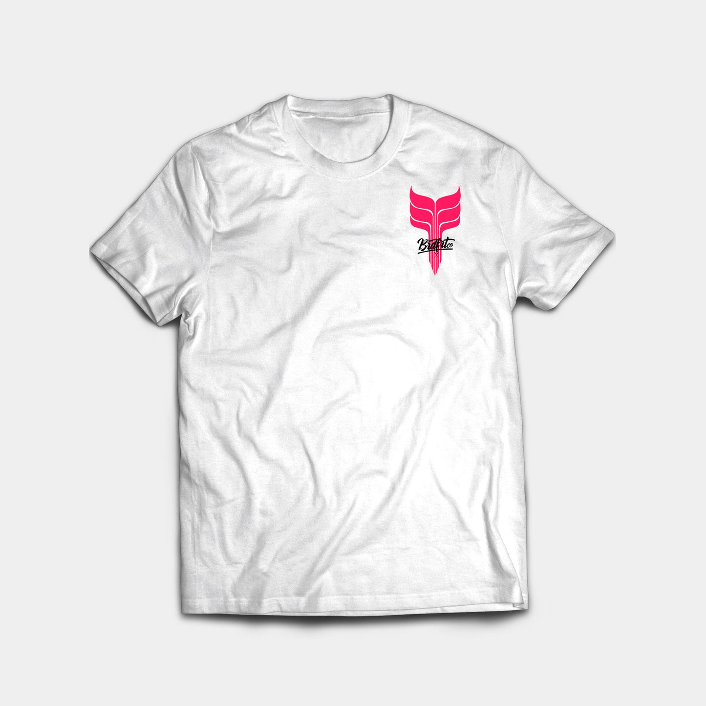 Whale Tail White & Pink Tee