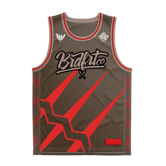 Dolphin Jersey Brown/Red