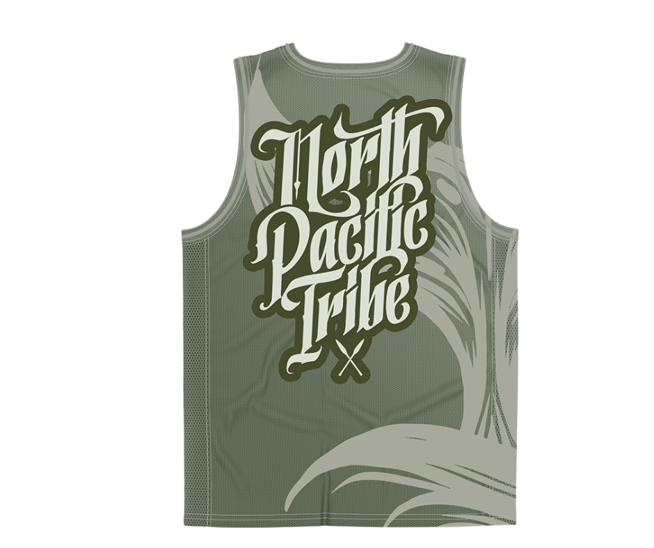 Whale Tail Jersey - Green - Youth