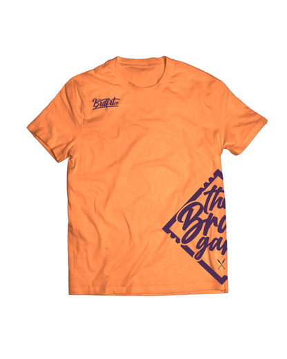 BRDFRT GANG TEE - Orange/Purple
