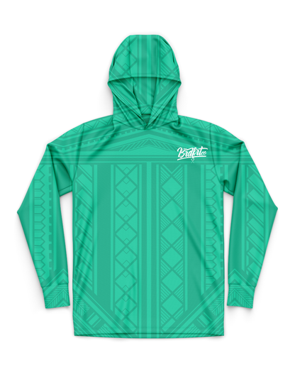 Teal Tribal Performance Long Sleeve