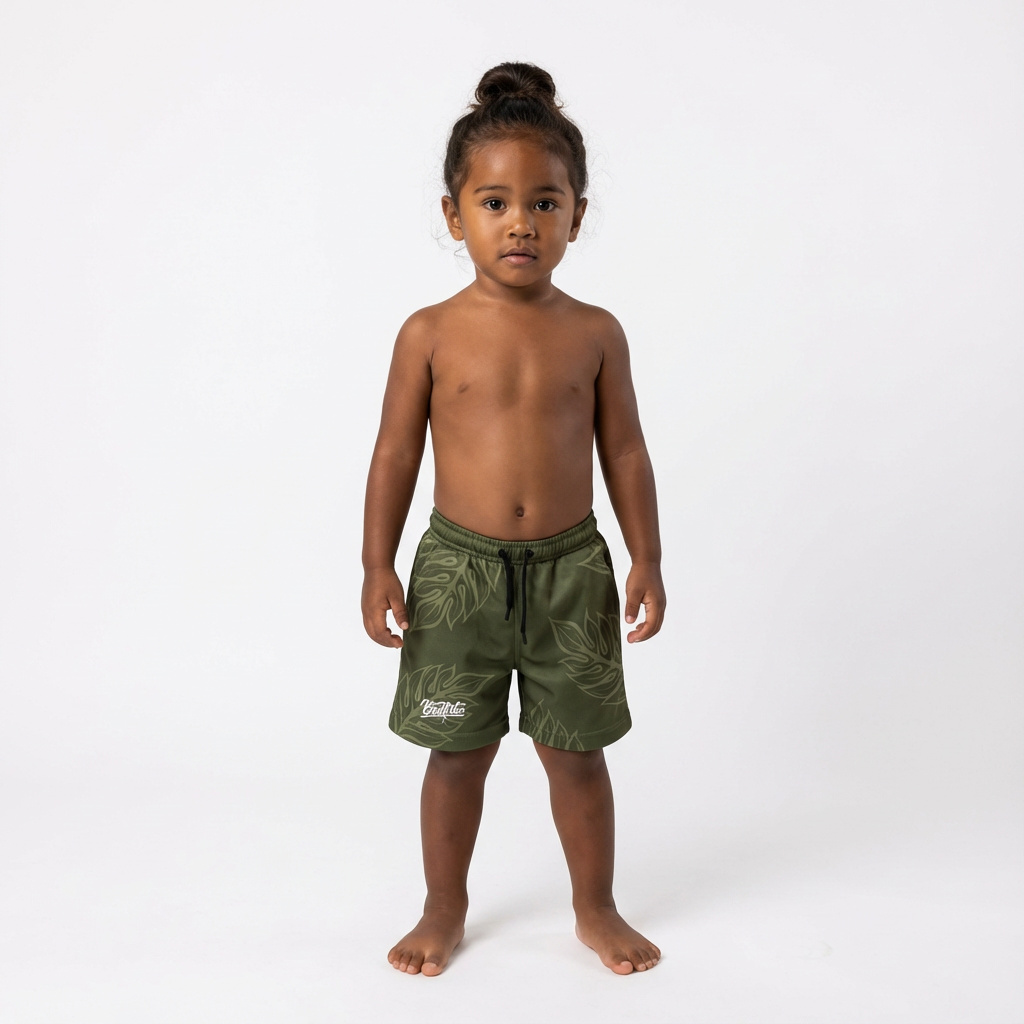 Green Leaf Shorts - Youth