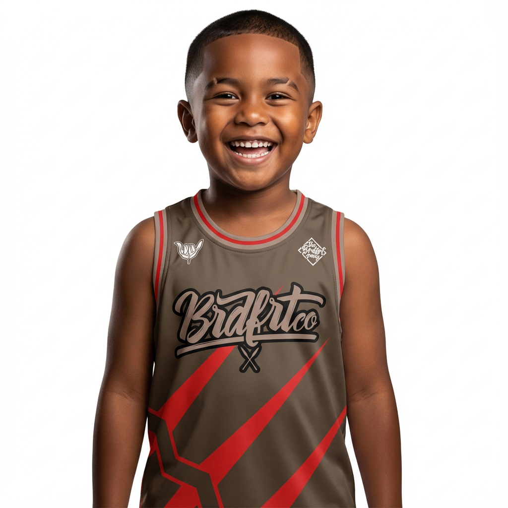 Dolphin Jersey Brown/Red - Youth