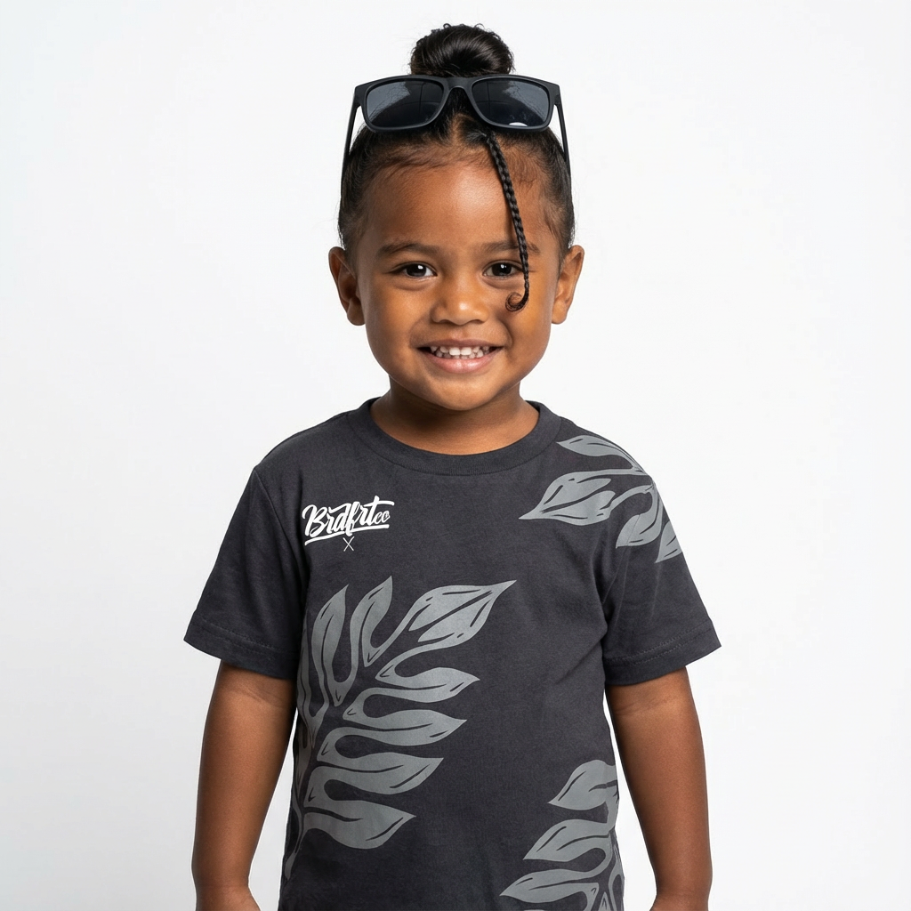 Gray Leaf Tee - Youth