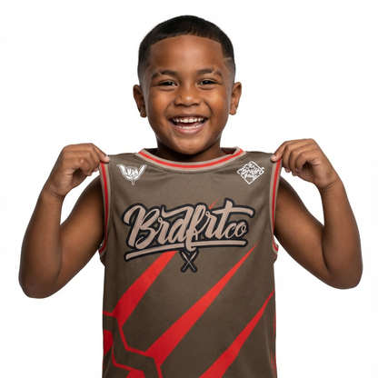 Dolphin Jersey Brown/Red - Youth