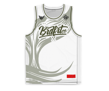 Whale Tail Jersey - White - Youth