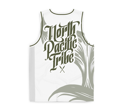 Whale Tail Jersey - White - Youth