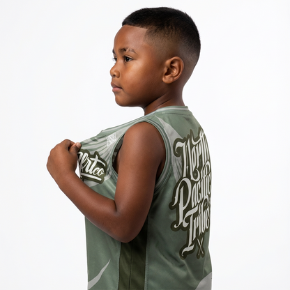 Whale Tail Jersey - Green - Youth