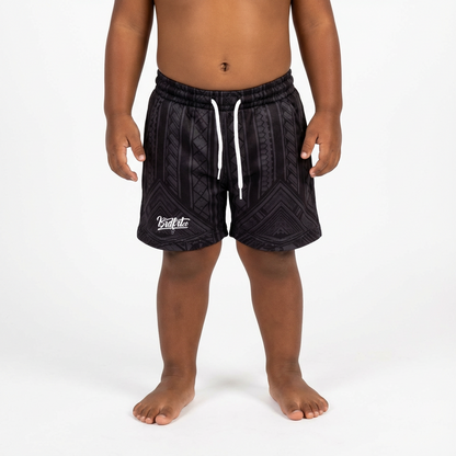 Black Tribal Shorts - Youth
