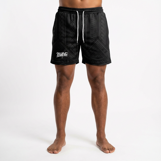Black Tribal Shorts
