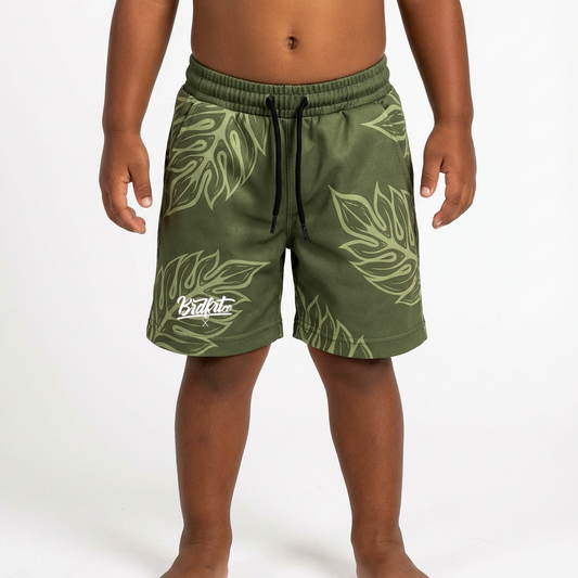 Green Leaf Shorts - Youth