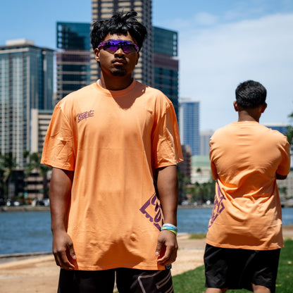 BRDFRT GANG TEE - Orange/Purple