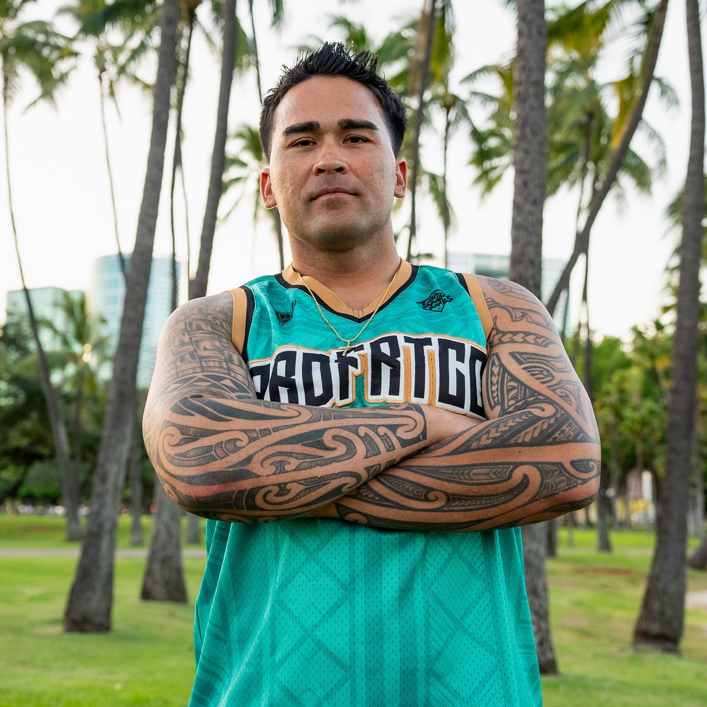 TRIBAL JERSEY - TEAL