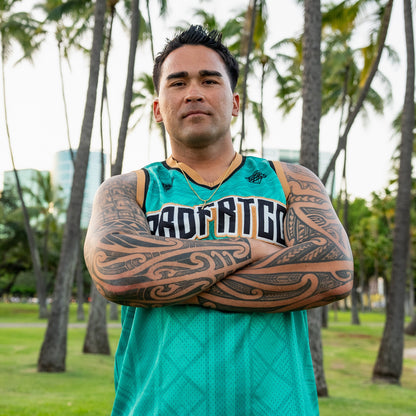 TRIBAL JERSEY - TEAL