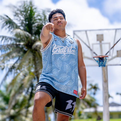 Blue leaf jersey