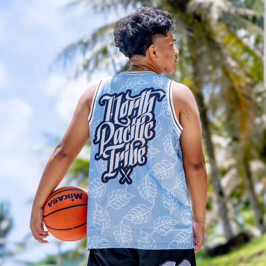 Blue leaf jersey