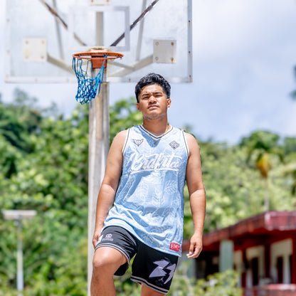 Blue leaf jersey