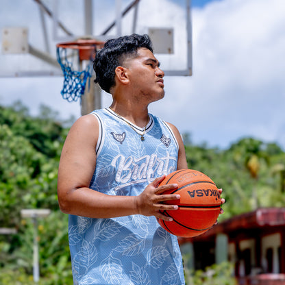 Blue leaf jersey