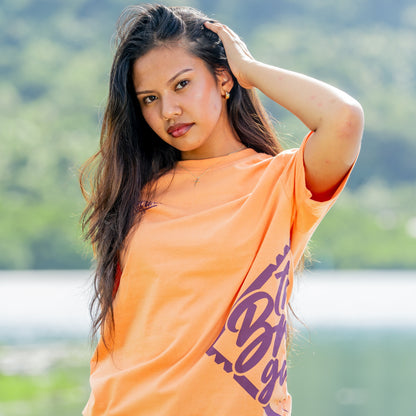 BRDFRT GANG TEE - Orange/Purple