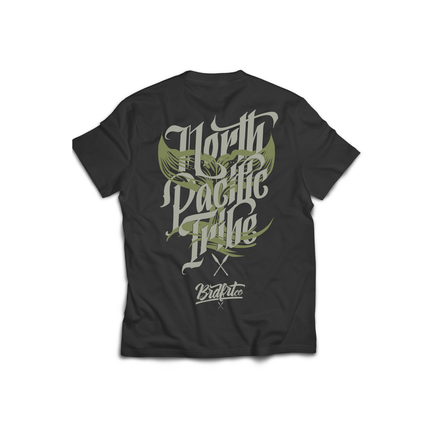 Whale Tail Tee - Gray - Youth