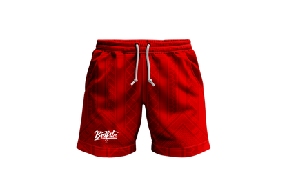 Red Tribal Shorts