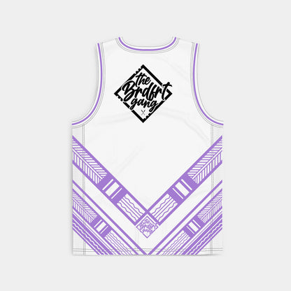 White Purple Tribal Jersey (Youth)