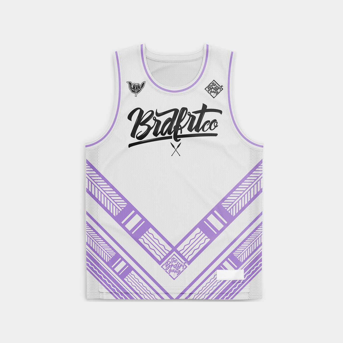 White Purple Tribal Jersey (Youth)