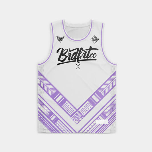 White Purple Tribal Jersey (Youth)
