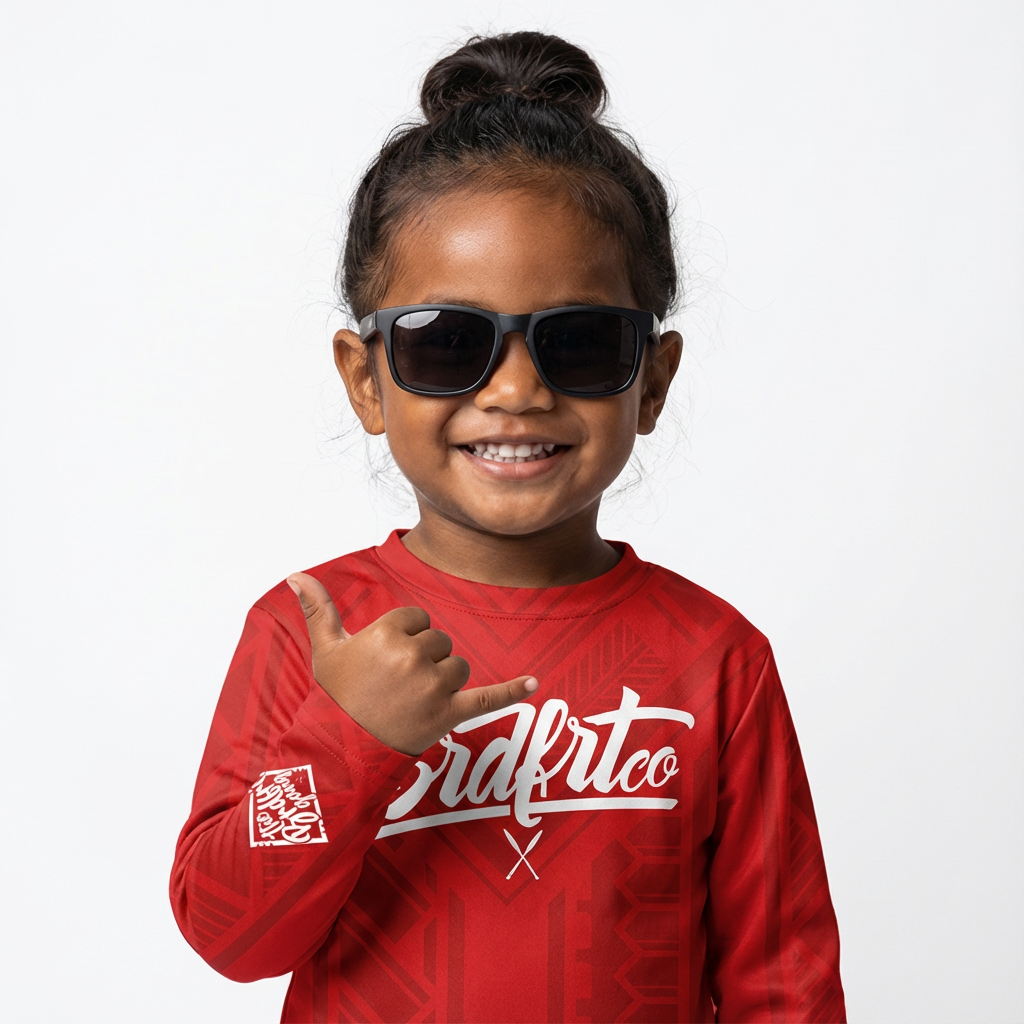 Red Tribal Long Sleeve - Youth