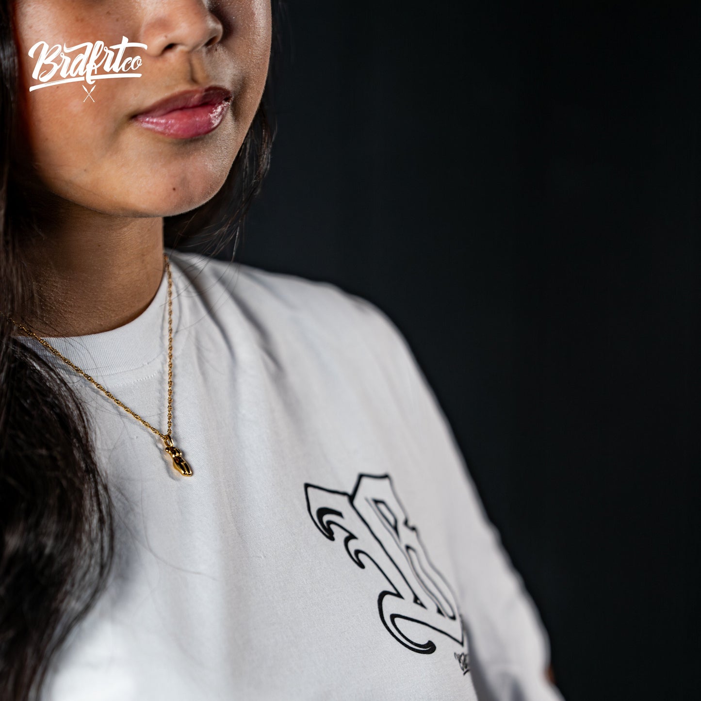 "B" Brdfrt Lettering White Tshirt