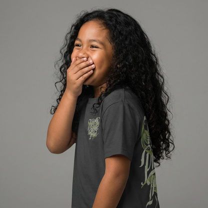 Whale Tail Tee - Gray - Youth