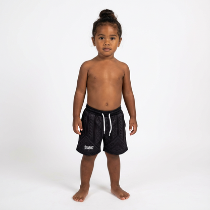 Black Tribal Shorts - Youth